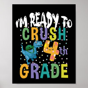 Tillbaka till skolan Jag är redo att krossa 4:e kl Poster