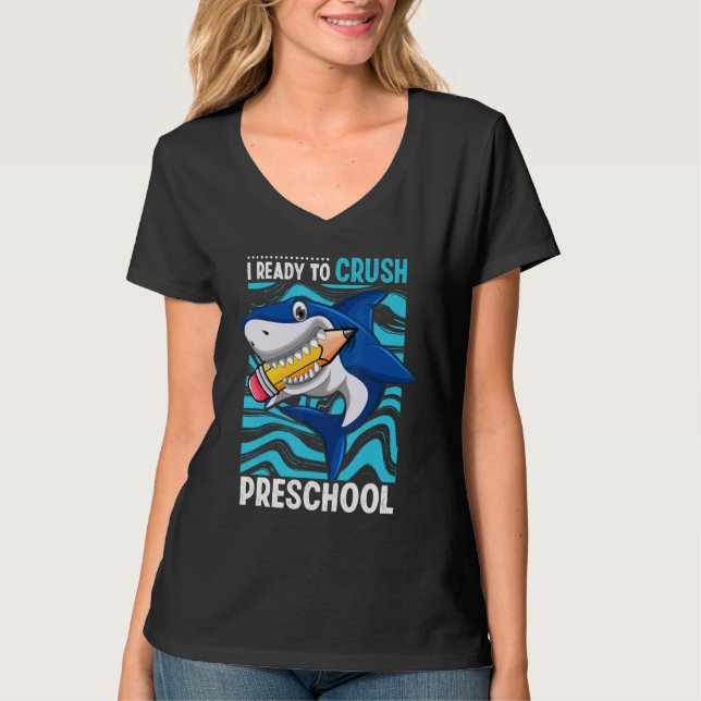 Tillbaka till skolan Jag är redo att krossa försko T Shirt (Framsida)