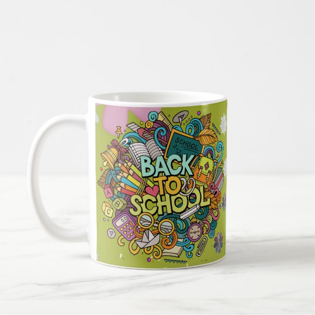 tillbaka till skolan kaffemugg (Vänster)
