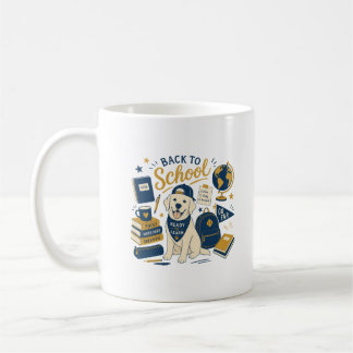 Tillbaka till skolan Labrador Retro Kaffemugg