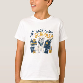 Tillbaka till skolan Labrador Vintage estetik T Shirt