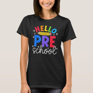 Tillbaka Till Skolan Lärare Barn Barn Hälsning För T Shirt