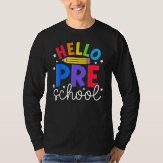 Tillbaka till skolan lärare barn barn Hej förskola T Shirt