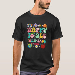Tillbaka till skolan Lärare Elev Glad att se ditt T Shirt
