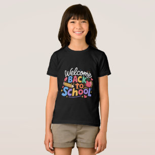Tillbaka till skolan lärare första skoldagen rolig t shirt