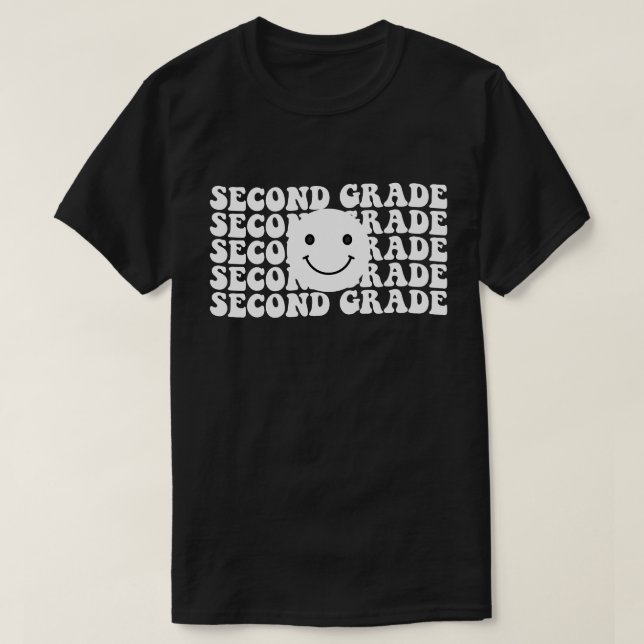 Tillbaka till skolan lärare i andra klass t shirt (Design framsida)