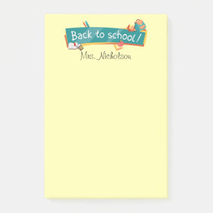 Tillbaka till skolan Lärare Post-it® Notes 4 x 6 Post-it Block