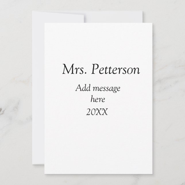 Tillbaka till skolan lärare uppskattning lägg till inbjudningar (Framsida)