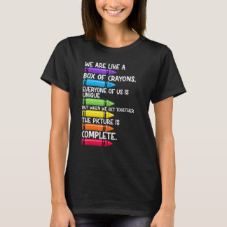Tillbaka till skolan Lärare Vi är som en låda med  T Shirt