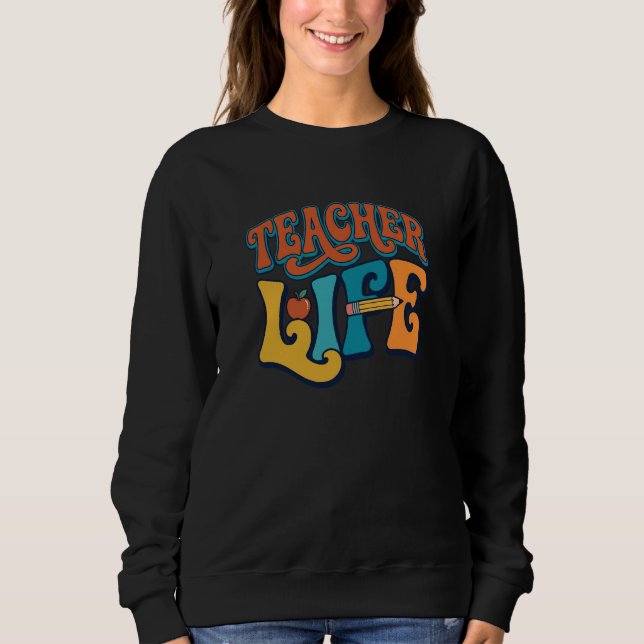 Tillbaka till skolan. Lärarliv. T Shirt (Framsida)