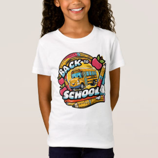 Tillbaka till skolan – Ljus och rolig design T Shirt