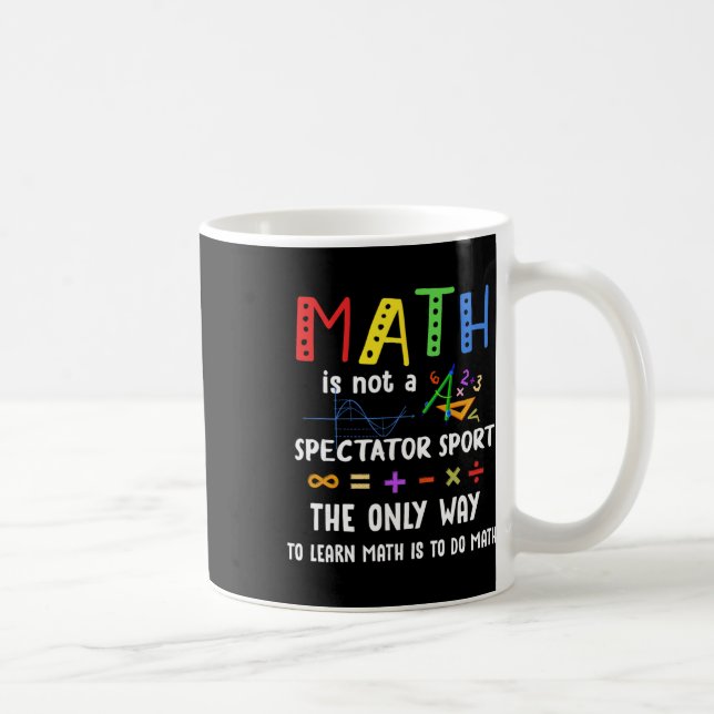 Tillbaka till skolan Matematik är inte en publik s Kaffemugg (Höger)