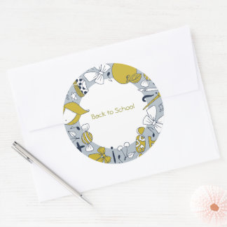 Tillbaka till skolan med Darling Little Things-kli Runt Klistermärke