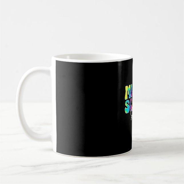 Tillbaka till skolan mellanstadiet squad team lära kaffemugg (Vänster)
