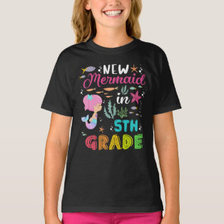 Tillbaka till skolan Mermaid Shirt - 5:e klass T