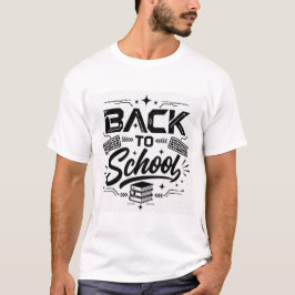 Tillbaka till skolan, motiverande student T-shirt