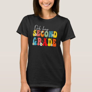 Tillbaka till skolan Oj hej lärare i andra klass e T Shirt