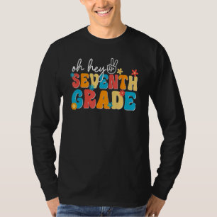 Tillbaka till skolan Oj hey Sjunde klass lärare St T Shirt