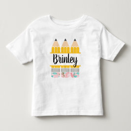 Tillbaka till skolan pennklänning, liten flicka t shirt