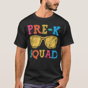 Tillbaka till skolan Pre K-trupp Första dagen lära T Shirt