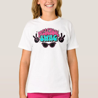 Tillbaka till skolan Preschool Swag Cool Kid Desig T Shirt