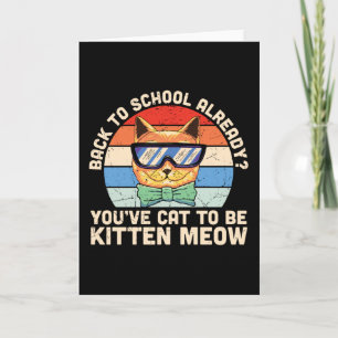 Tillbaka till skolan redan Kattunge Mig Kattälskar Kort