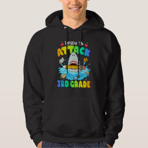 Tillbaka till skolan redo att attackera 3:e klass  hoodie