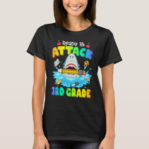 Tillbaka till skolan redo att attackera 3:e klass  t shirt