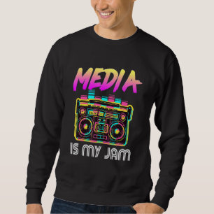 Tillbaka Till Skolan Retro Är Min Grej 80s Lärare Lång Ärmad Tröja