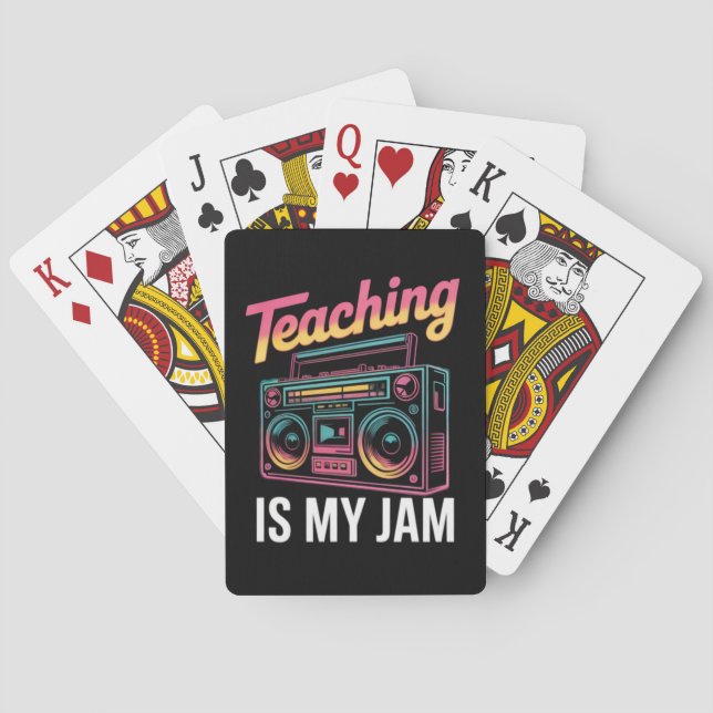 Tillbaka till skolan Retro Undervisning är min gre Casinokort (Baksidan)