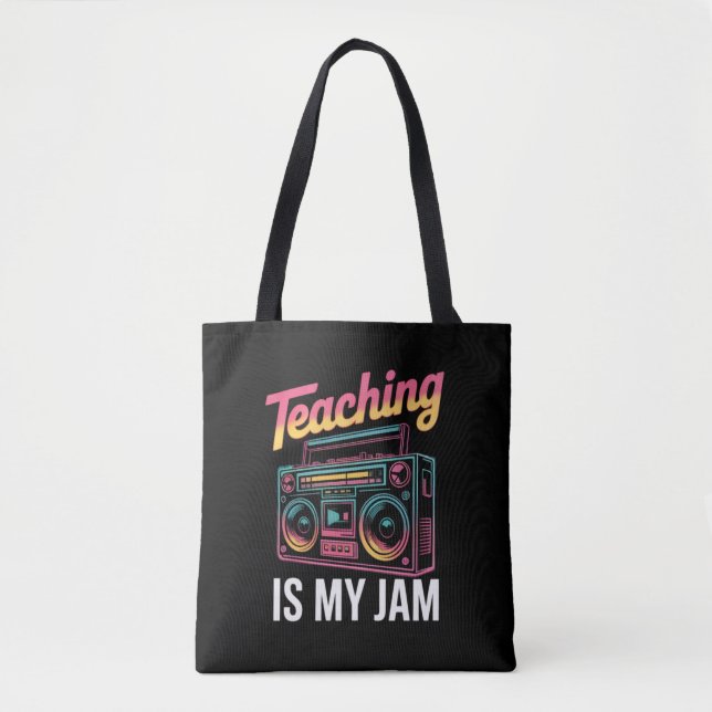 Tillbaka till skolan Retro Undervisning är min gre Tygkasse (Framsida)