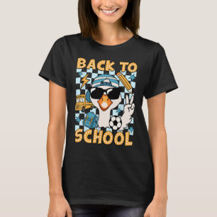 Tillbaka till skolan Rolig Dum gås Första skoldage T Shirt