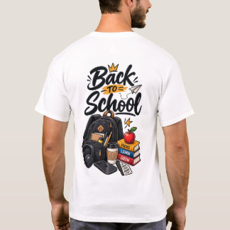 Tillbaka till skolan Ryggsäcksskvätt T Shirt