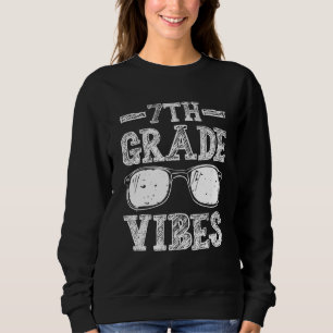 Tillbaka till skolan Sjunde klassens vibbar Första T Shirt