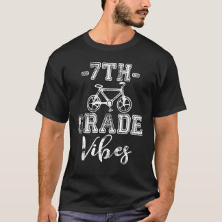 Tillbaka till skolan Sjunde klassens vibbar Första T Shirt