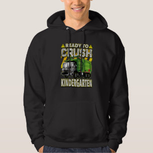 Tillbaka Till Skolan Skräpbil Redo Att Krossa För Hoodie