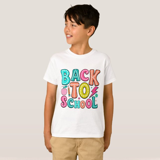 Tillbaka till skolan t shirt (Hel framsida)