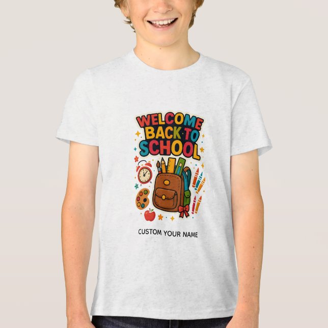 Tillbaka till skolan t shirt (Framsida)