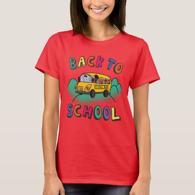 Tillbaka till skolan t shirt (Framsida)