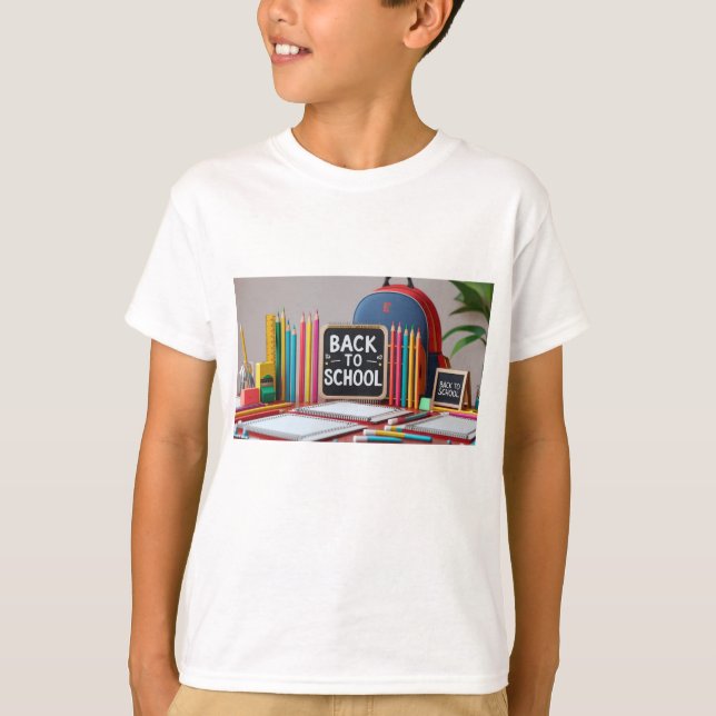 Tillbaka till skolan t-shirt (Framsida)