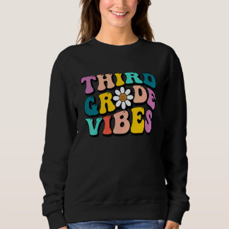Tillbaka till skolan Tredje klassens vibbar Lärare T Shirt