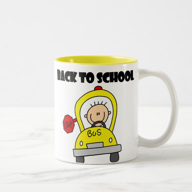 Tillbaka till skolan Två-Tonad mugg (Höger)