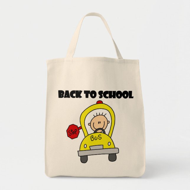 Tillbaka till skolan tygkasse (Framsidan)