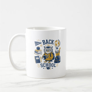 Tillbaka till skolan uggla vintage estetik kaffemugg