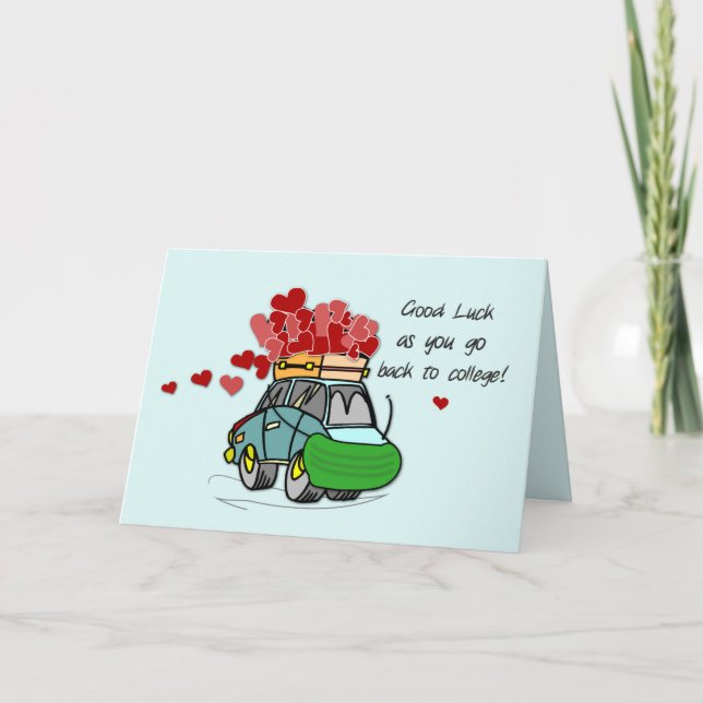 Tillbaka till skolan under COVID-19 Bil lastad med Kort (Framsida)