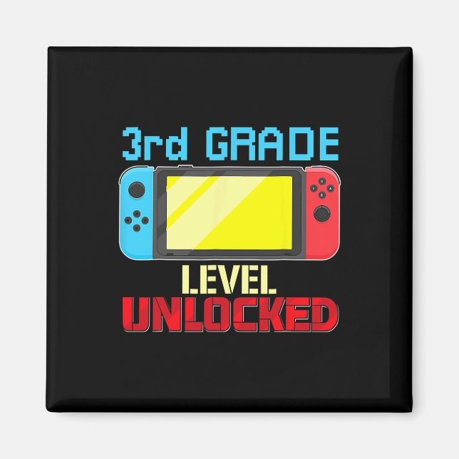 Tillbaka till skolan Video Gamer 3:e klassnivå upp Magnet (Framsidan)