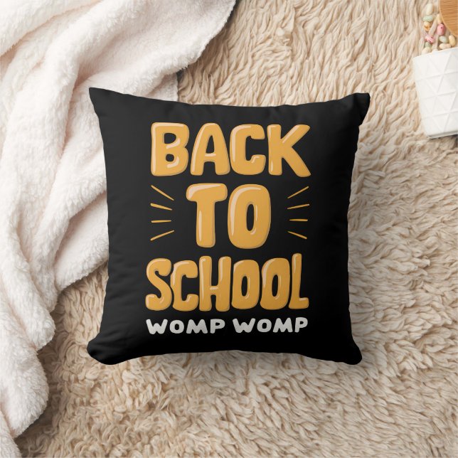 Tillbaka till skolan Womp Womp lärare Kudde (Filt)