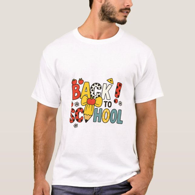 Tillbaka till skolans firande t shirt (Framsida)