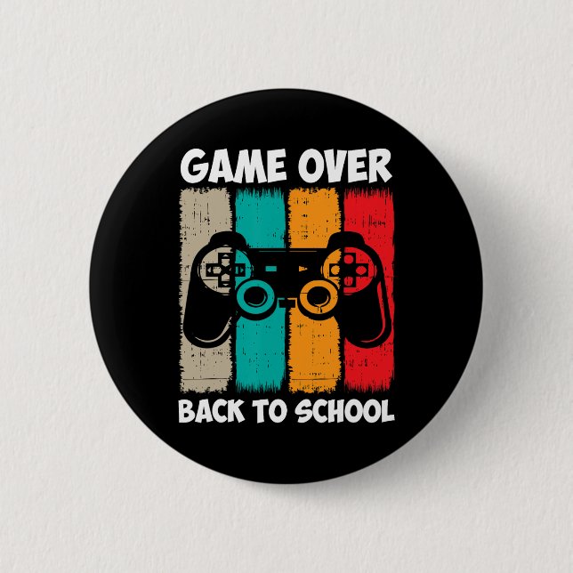 Tillbaka till skolans roliga spel över lärar elev  knapp (Framsida)