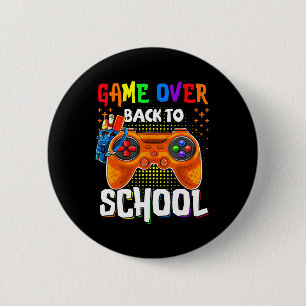 Tillbaka till skolans roliga spel över lärare elev knapp